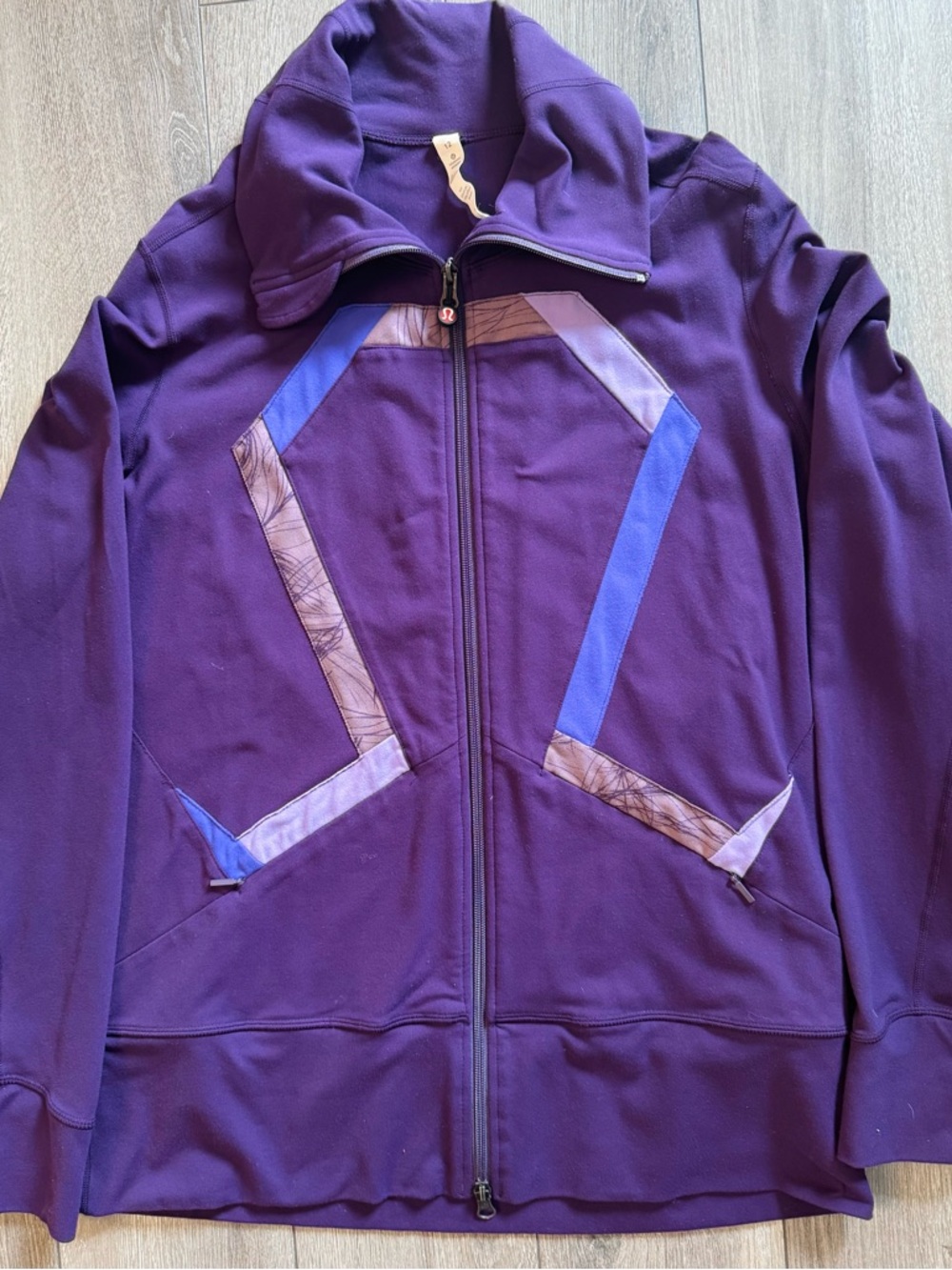 Lululemon Athletica Purple Zip-Up Jacket-Size 12